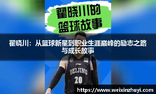 翟晓川：从篮球新星到职业生涯巅峰的励志之路与成长故事